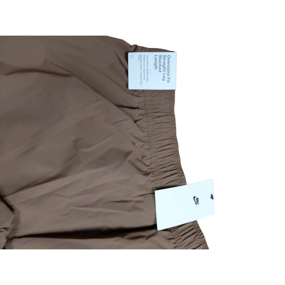 Nike Tech Size Large Woven Oversized Pants Brown Black HM7158-235 Men’s - Picture 7 of 10